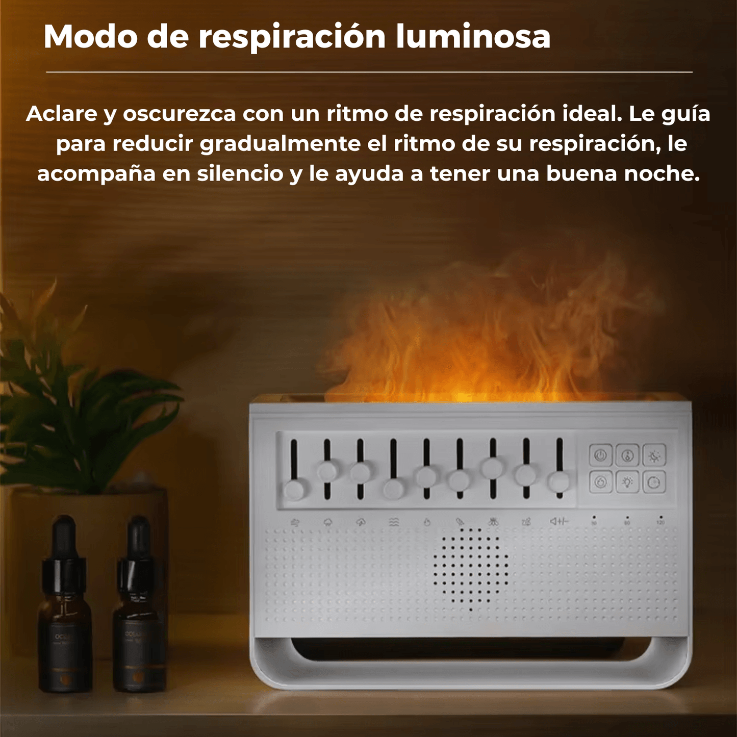 CalmFire® – Humidificador 7 en 1 que alivia el insomnio