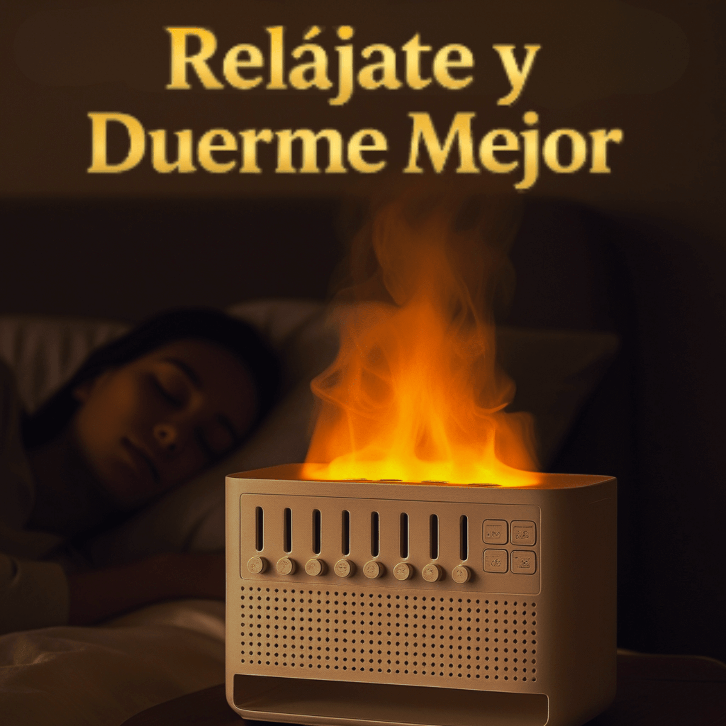 CalmFire® – Humidificador 7 en 1 que alivia el insomnio