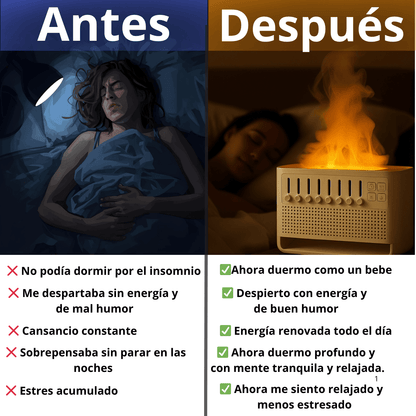 CalmFire® – Humidificador 7 en 1 que alivia el insomnio